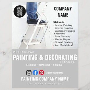 PAINTING & DECORATING business flyer