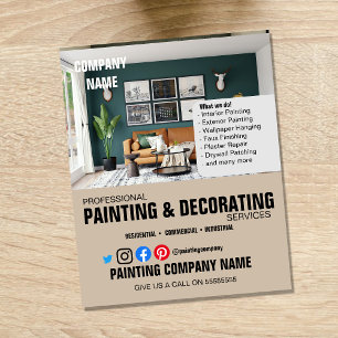 PAINTING & DECORATING interior design decorator  Flyer