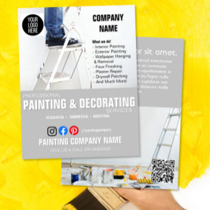 PAINTING & DECORATING services business flyer