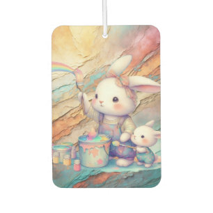 PAINTING EASTER PASTEL PRETTY CAR AIR FRESHENER