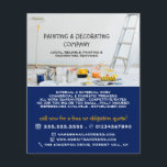 Painting Equipment, Painter & Decorator Flyer<br><div class="desc">Painting Equipment,  Painter & Decorator Advertising Flyer by The Business Card Store.</div>