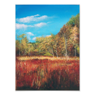 Painting - Fall Art Michigan Trail   Photo Print