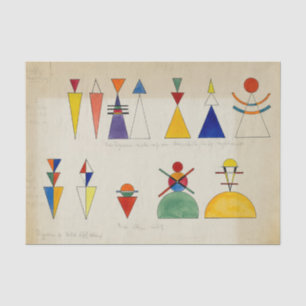 Painting Figurines by Wassily Kandinsky Tissue Paper