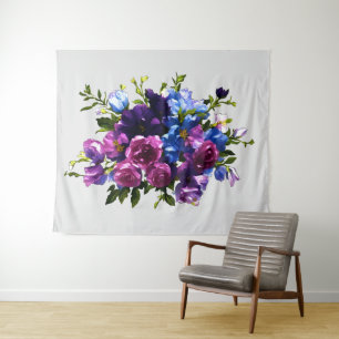 Painting Floral Spray Any Colour Background  Tapestry