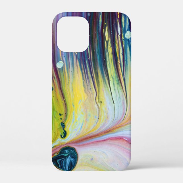 Painting Flow Acrylic Drops Case-Mate iPhone Case (Back)