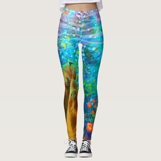 Painting for MMCC LA by Dana Zurzolo Leggings (Front)