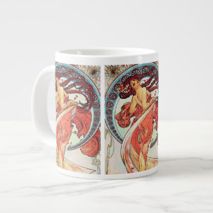 "Painting" from The Arts Series by Alphonse Mucha Large Coffee Mug