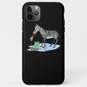 Painting Funny Cartoon Zebra Painting iPhone 11 Pro Max Case