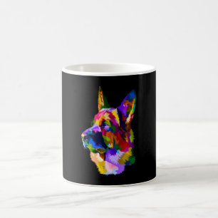 Painting  German Shepherd Painting Art Pet Dog Mom Coffee Mug