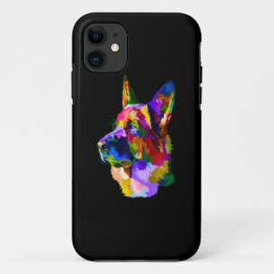 Painting German Shepherd Painting Art Pet Dog Mum iPhone 11 Case