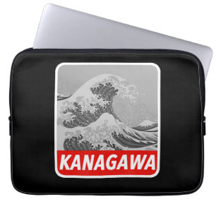 Painting   Great Wave Painting Japanese Tattoo Laptop Sleeve