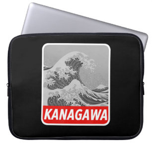 Painting   Great Wave Painting Japanese Tattoo Laptop Sleeve