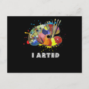 Painting I arted Aunny Art Painter Painting Artist Postcard