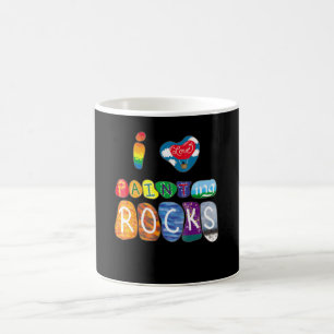 Painting   I Love Rock Painting Funny Rock Painter Coffee Mug