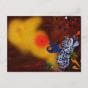 Painting Illustration Princess Light Fantasy God Announcement Postcard