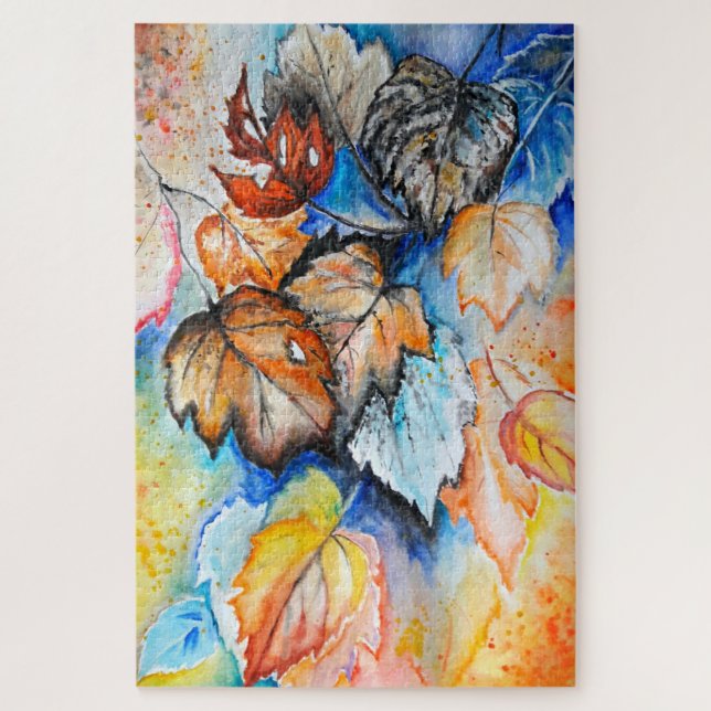 Painting Jigsaw Puzzle Autumn Leaves (Vertical)