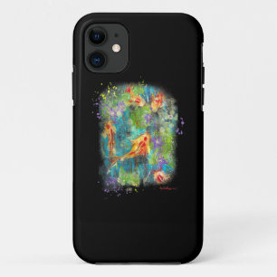 Painting Koi Fish Painting Zen Japanese Distressed iPhone 11 Case