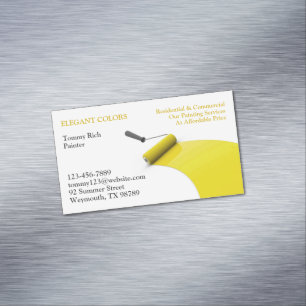 Painting Magnetic Business Card