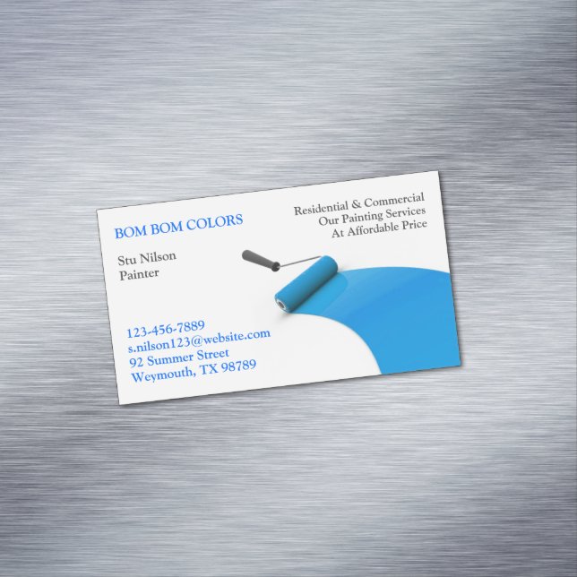 Painting Magnetic Business Card (In Situ)