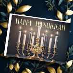 Painting Menorah Happy Hanukkah Holiday Card<br><div class="desc">Holiday themed items designed by Umua. Printed and shipped by Zazzle or their affiliates.</div>