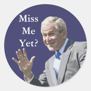 Painting-Miss Me Yet? Classic Round Sticker