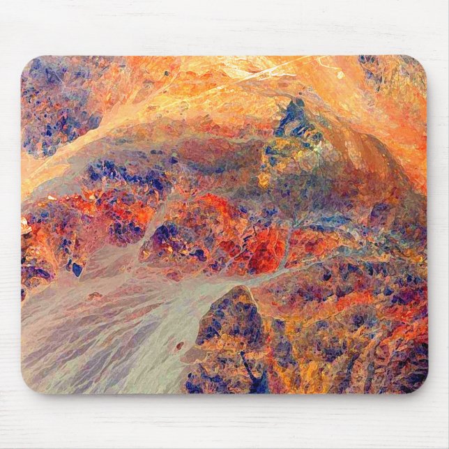 Painting: Mountains & Waterfall: Mouse Pad (Front)