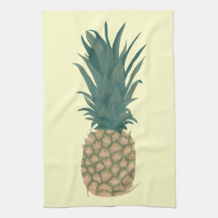 Painting of a fresh Pineapple Kitchen Towels