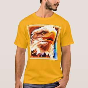 Painting of a Stunning Eagles Face. Buy Now T-Shirt
