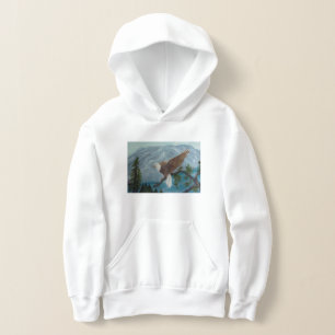 Painting of an Eagle Youth Pullover Hoodie