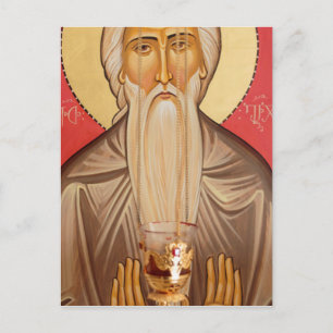 Painting Of An Elderly Saint Postcard