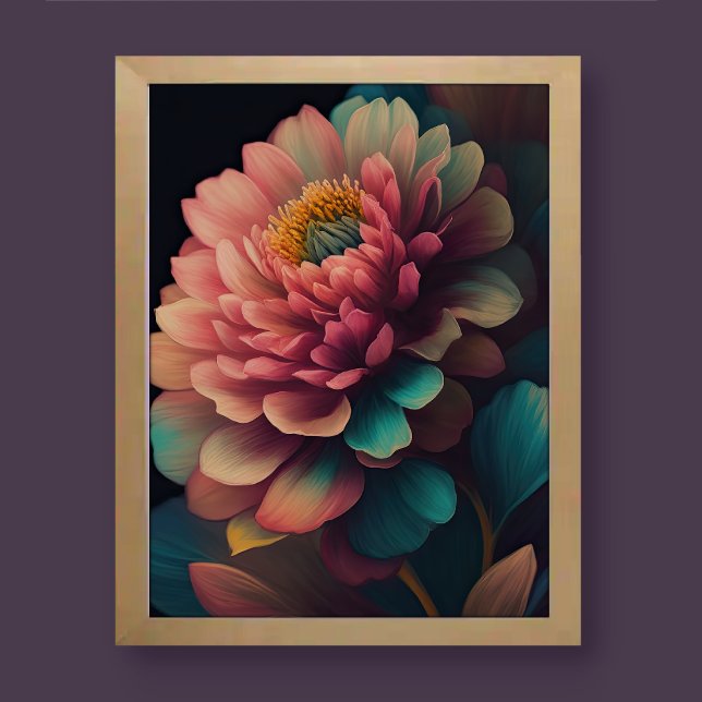 Painting of Bold Flower 3:4 Poster (Creator Uploaded)