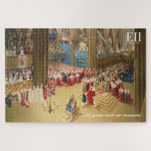 Painting of Coronation of H.M. Queen Elizabeth II, Jigsaw Puzzle