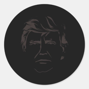 Painting Of Donald Trump  Classic Round Sticker