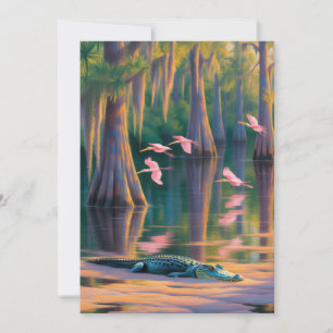 Painting of Everglades National Park Holiday Card