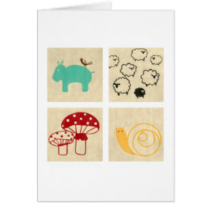 Painting of Four Children's Wood Blocks