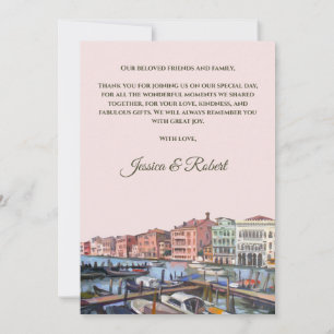 Painting of Grand Canal, Venice, Italy Thank You Card
