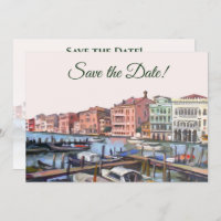Painting of Grand Canal, Venice, Italy Wedding