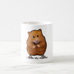 Painting of HAMSTER, I Love My Hammy Coffee Mug