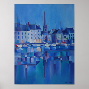 Painting of Honfleur - Normandy, France Poster