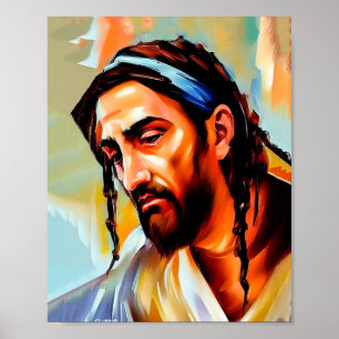 Painting of Jesus Christ Christian Art Poster