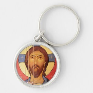 Painting Of Jesus Key Ring