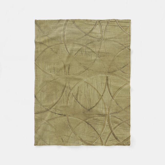 Painting of Linked Circles by Jennifer Goldberger Fleece Blanket (Front)