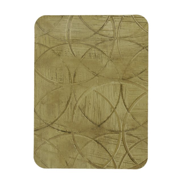 Painting of Linked Circles by Jennifer Goldberger Magnet (Vertical)