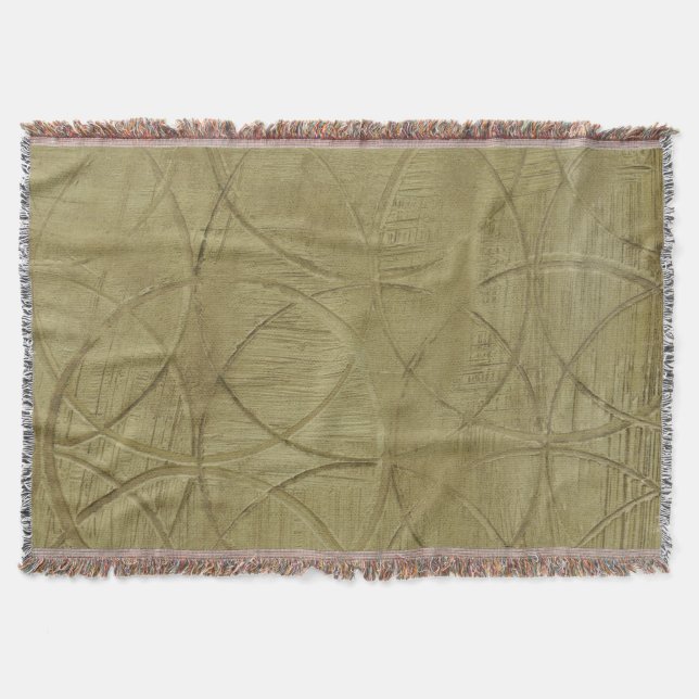 Painting of Linked Circles by Jennifer Goldberger Throw Blanket (Front)