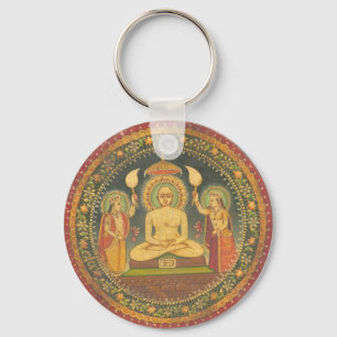 Painting of Mahavira Key Ring