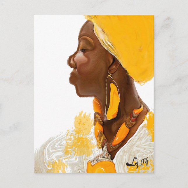 PAINTING OF OCHUN POSTCARD (Front)