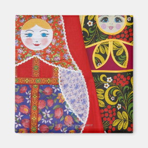 Painting of Russian Matryoshka doll Magnet