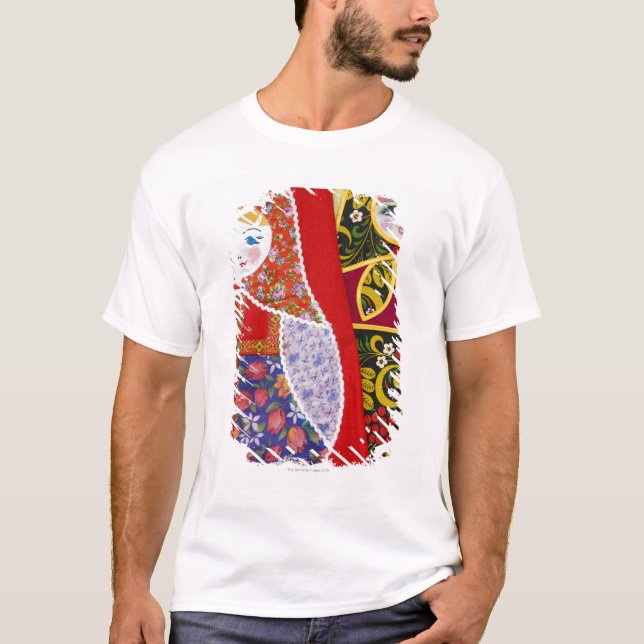 Painting of Russian Matryoshka doll T-Shirt (Front)