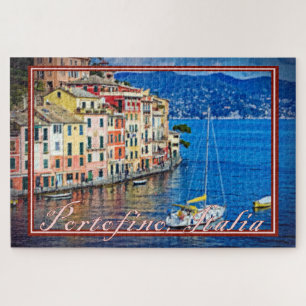 Painting of Sailing to Portofino, Italy - 20x30 Jigsaw Puzzle