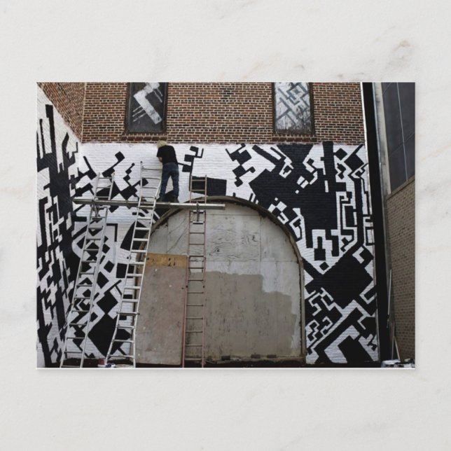 Painting of The Mural at Capricorn,Macon Georgia Postcard (Front)